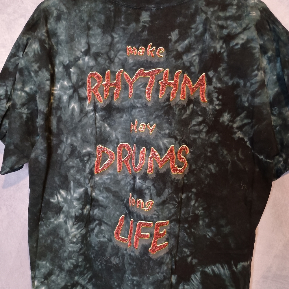Vintage Sundog Grateful Dead Drummer Steal Your Face‎ Tie Dye Tee Large - Picture 6 of 6